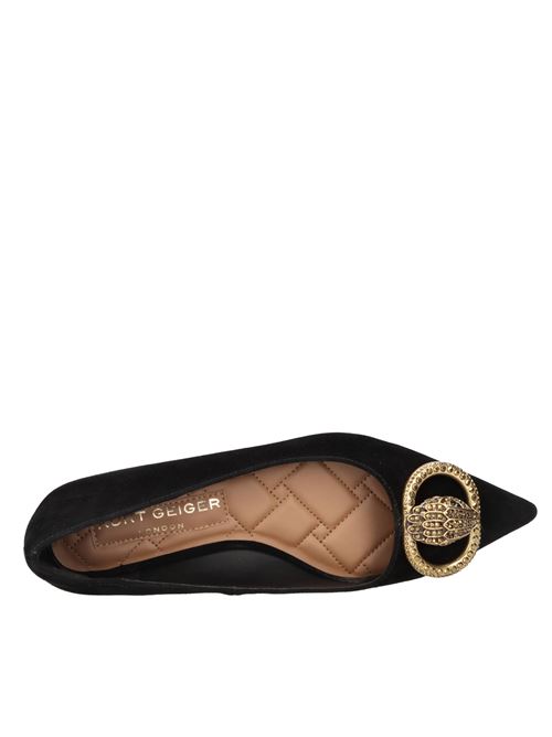 Ballerine in camoscio KURT GEIGER | CHELSEA POINT FLAT SUEDENERO